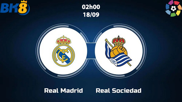 Real Madrid vs Sociedad BK8 avt