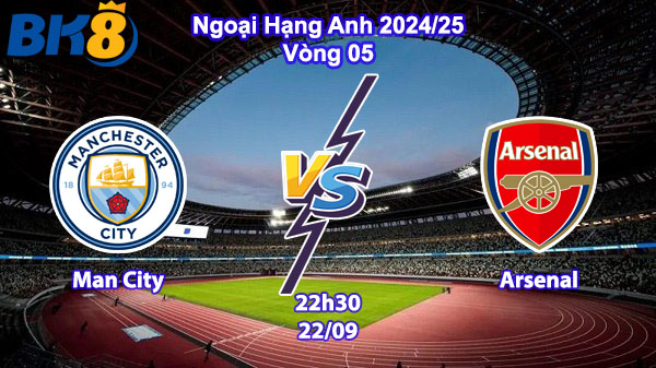 Man City vs Arsenal - 22h30 ngày 22-09 - Vòng 04 EPL bk8vne